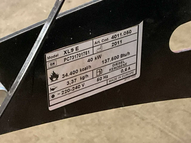 Dantherm xl9 e heater - afbeelding 5 van  5