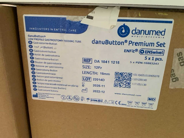 Danumed premium set 12fr gastrostomy danubutton (93x) - afbeelding 6 van  7