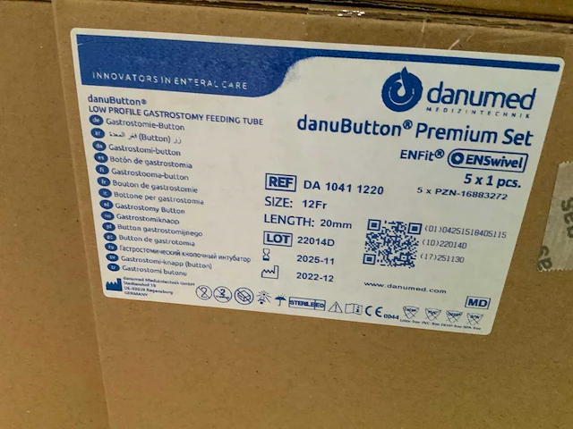 Danumed premium set 12fr gastrostomy danubutton (93x) - afbeelding 7 van  7