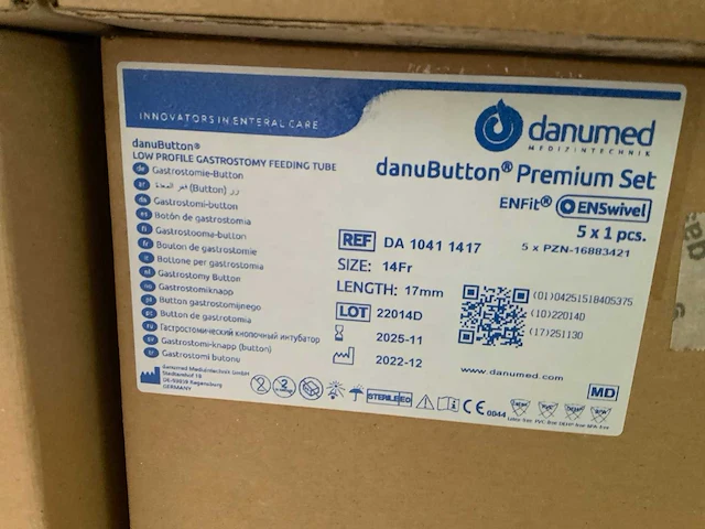 Danumed premium set 14fr gastrostomy danubutton (200x) - afbeelding 7 van  8