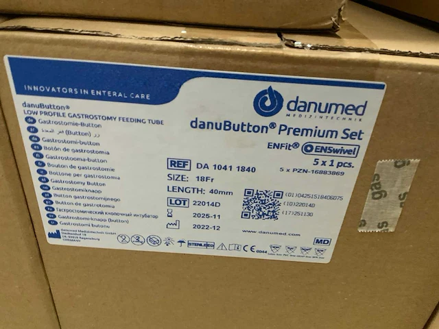 Danumed premium set 18fr gastrostomy danubutton (48x) - afbeelding 7 van  8