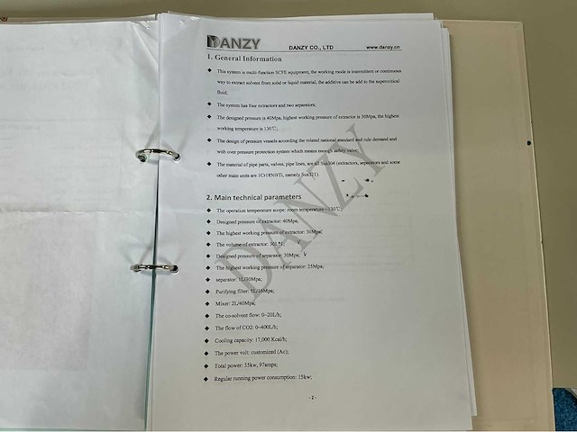 Danzy - super critical co2-reaction machine - 2022 - unused - afbeelding 76 van  82