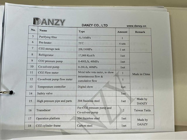 Danzy - super critical co2-reaction machine - 2022 - unused - afbeelding 77 van  82