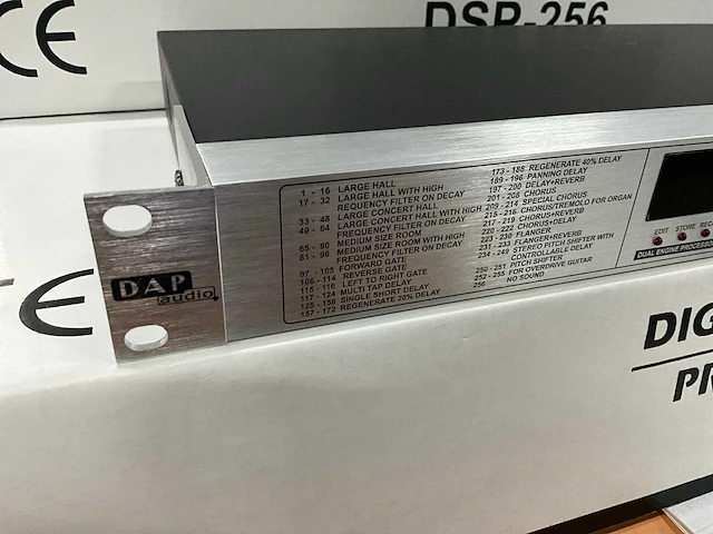 Dap audio dsp-256 digital effect processor (2x) - afbeelding 5 van  7