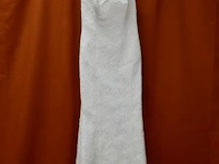 Daria karlozi trouwjurk met smalle bandjes - maat 38 - afbeelding 1 van  4