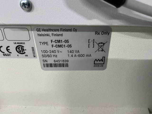 Datex-ohmeda - f-cm1-05 - patiënt monitor - afbeelding 5 van  5