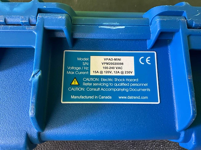 Datrend systems v-pad mini electrical safety tester (demo) - afbeelding 7 van  9