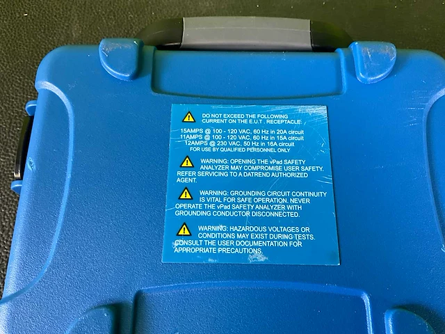 Datrend systems v-pad mini electrical safety tester (demo) - afbeelding 8 van  9