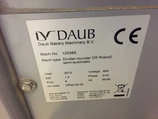Daub - dr. robot 2 automaat - opbolmachine - afbeelding 5 van  7