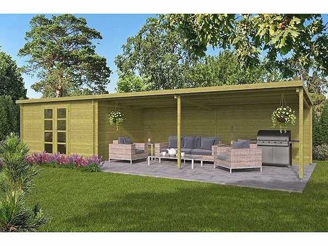 Dave - tuinhuis 28mm 10500x3000x2170mm geimpregneerd - afbeelding 1 van  4