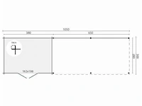 Dave - tuinhuis 28mm 10500x3000x2170mm geimpregneerd - afbeelding 4 van  4