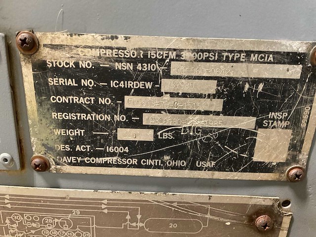 Davey compressor mc1a hogedrukcompressor - afbeelding 8 van  10