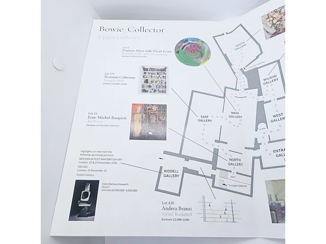 David bowie sotheby's exhibition gallery guide - afbeelding 2 van  4