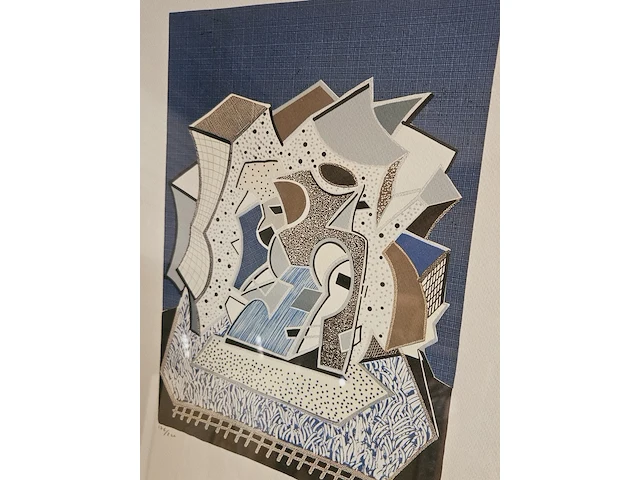 David hockney - lithograaf - ''deux 2'' in nieuwe lijst - afbeelding 2 van  6