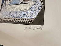 David hockney - lithograaf - ''deux 2'' in nieuwe lijst - afbeelding 3 van  6