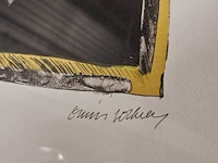 David hockney lithograaf - ''rolf nelson'' - in nieuwe lijst - afbeelding 4 van  7