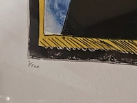 David hockney lithograaf - ''rolf nelson'' - in nieuwe lijst - afbeelding 5 van  7