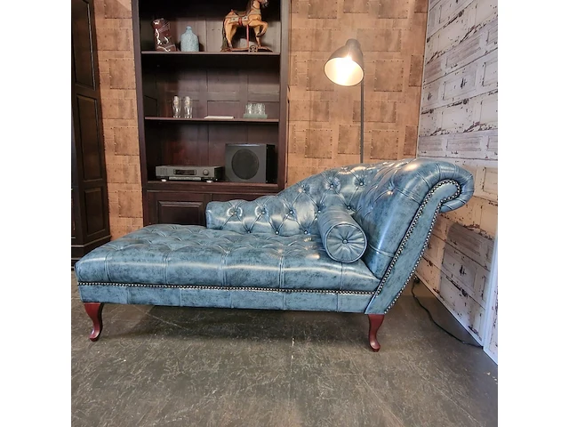 Daybed chesterfield, blauw - afbeelding 1 van  9