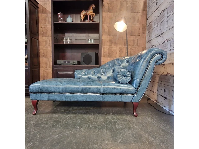 Daybed chesterfield, blauw - afbeelding 4 van  9