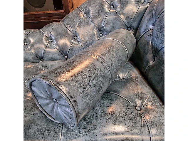 Daybed chesterfield, blauw - afbeelding 5 van  9