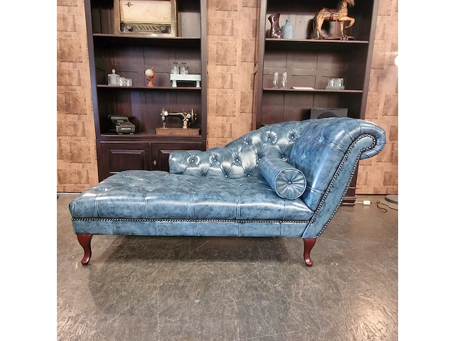 Daybed chesterfield, blauw - afbeelding 6 van  9