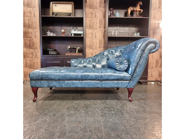 Daybed chesterfield, blauw - afbeelding 7 van  9