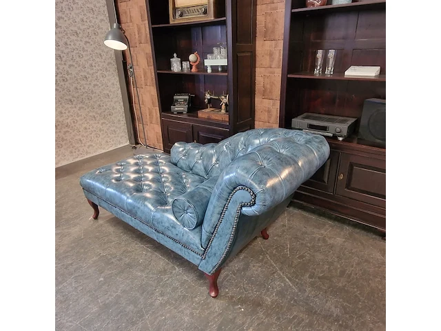 Daybed chesterfield, blauw - afbeelding 9 van  9