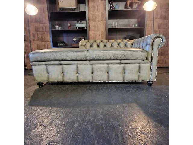 Daybed chesterfield, brighton, grijs - afbeelding 1 van  3