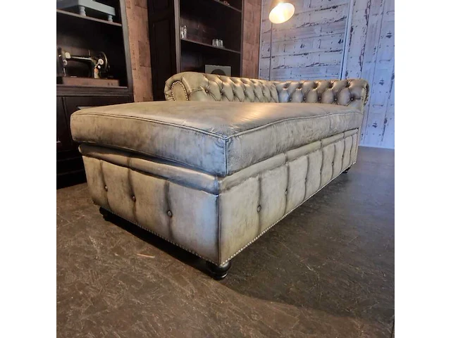 Daybed chesterfield, brighton, grijs - afbeelding 2 van  3