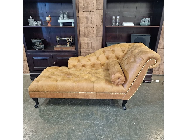 Daybed chesterfield, bruin - afbeelding 4 van  7