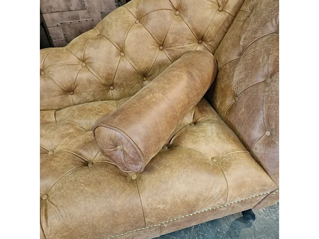Daybed chesterfield, bruin - afbeelding 5 van  7