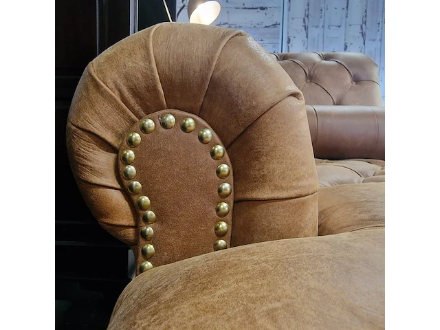 Daybed chesterfield, bruin - afbeelding 7 van  7