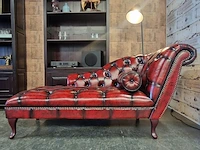 Daybed chesterfield, speciale nagels, rood - afbeelding 2 van  7