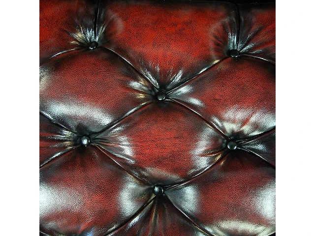 Daybed chesterfield, speciale nagels, rood - afbeelding 5 van  7