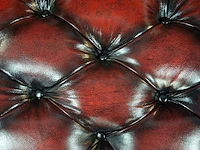 Daybed chesterfield, speciale nagels, rood - afbeelding 5 van  7