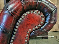 Daybed chesterfield, speciale nagels, rood - afbeelding 6 van  7