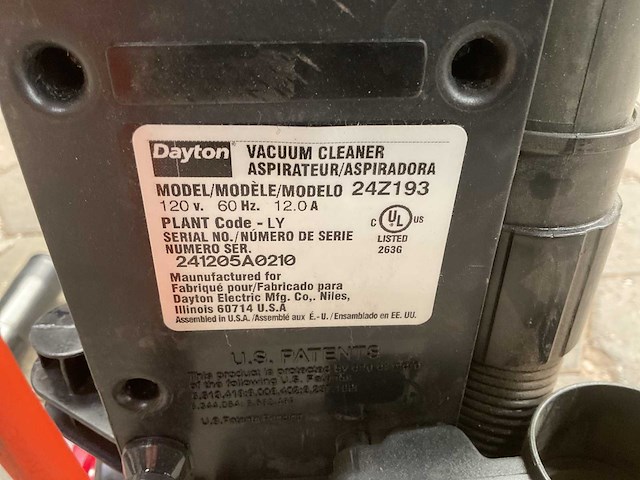 Dayton 24z193 stofzuiger - afbeelding 7 van  7
