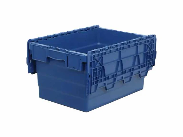 Dbp-106 distributie bak met deksel blauw 600x400x320mm (50x) - afbeelding 3 van  9