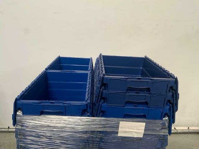 Dbp-106 distributie bak met deksel blauw 600x400x320mm (50x) - afbeelding 6 van  9