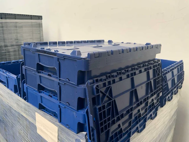 Dbp-106 distributie bak met deksel blauw 600x400x320mm (50x) - afbeelding 9 van  9