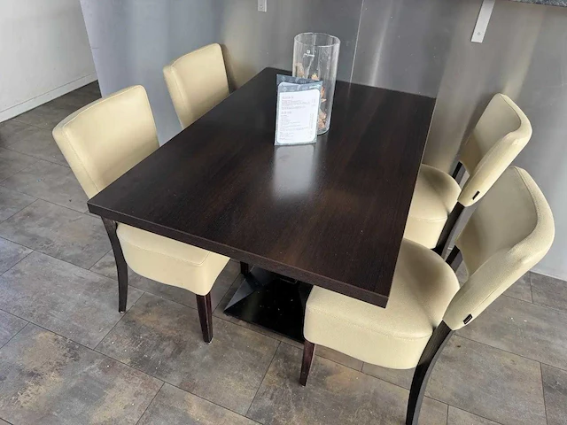 De arend - houten restauranttafel - afbeelding 1 van  8