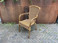 De arend - terrasstoel wicker (4x) - afbeelding 1 van  5