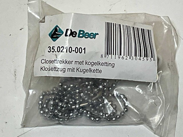 De beer closettrekker met kogelketting (95x) - afbeelding 1 van  2