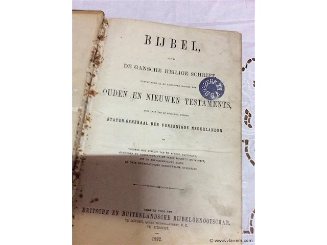 De bijbel 1892 - afbeelding 2 van  2