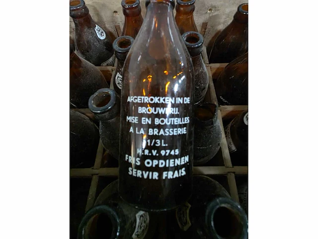 De drie ridders gijverinkhove - nostalgische bierkrat met flessen (2x) - afbeelding 7 van  7