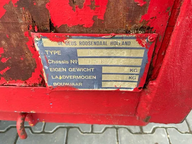 De geus dg2000 machine transporter - afbeelding 4 van  13
