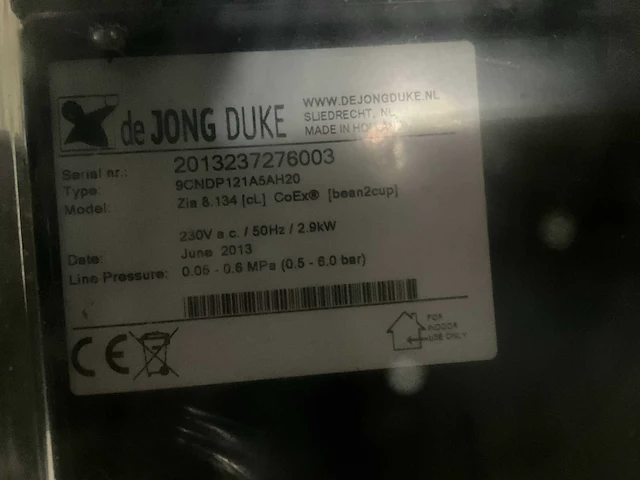 De jong duke zia koffiemachine - afbeelding 3 van  11