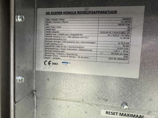 De kuiper - oranda - hoog rendement friteuse - afbeelding 2 van  12