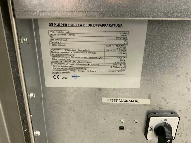 De kuiper - oranda - hoog rendement friteuse - afbeelding 8 van  9