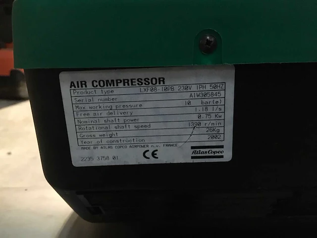 De luchtcompressor van atlas copco - afbeelding 5 van  6
